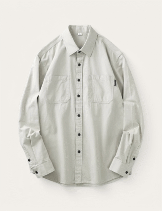 Long sleeve solid color workwear blouse