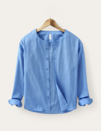 Retro loose fit casual spring shirt for casual outfit